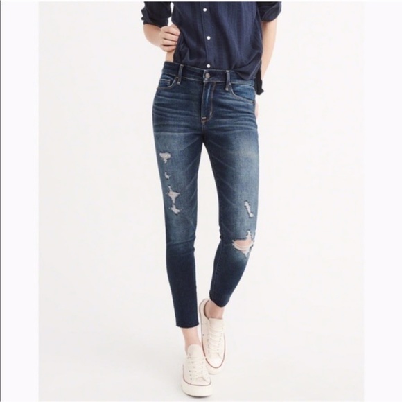 Abercrombie & Fitch Harper Low Rise Ankle Jeans size 26 / 2 - Picture 1 of 7